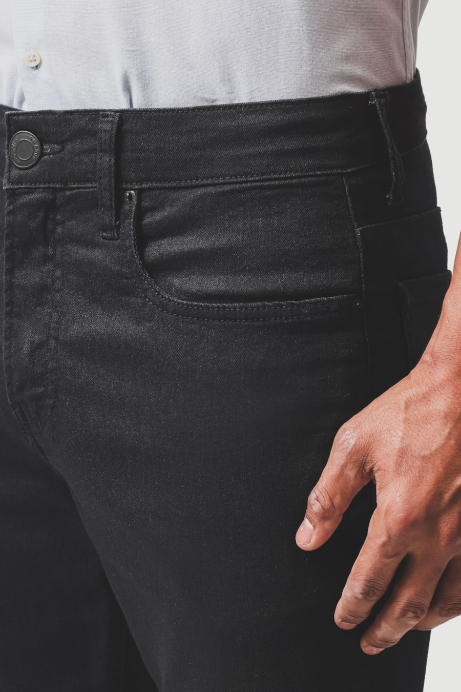 Calça Jeans Slim Amaciada Black Preto — foto 3 de 6