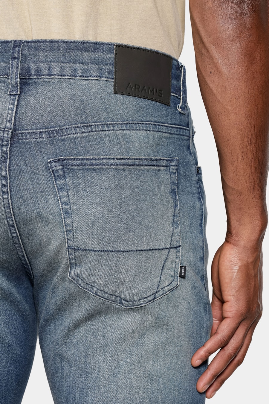 Calça Jeans Slim Ayla Used Azul Escuro — foto 4 de 6