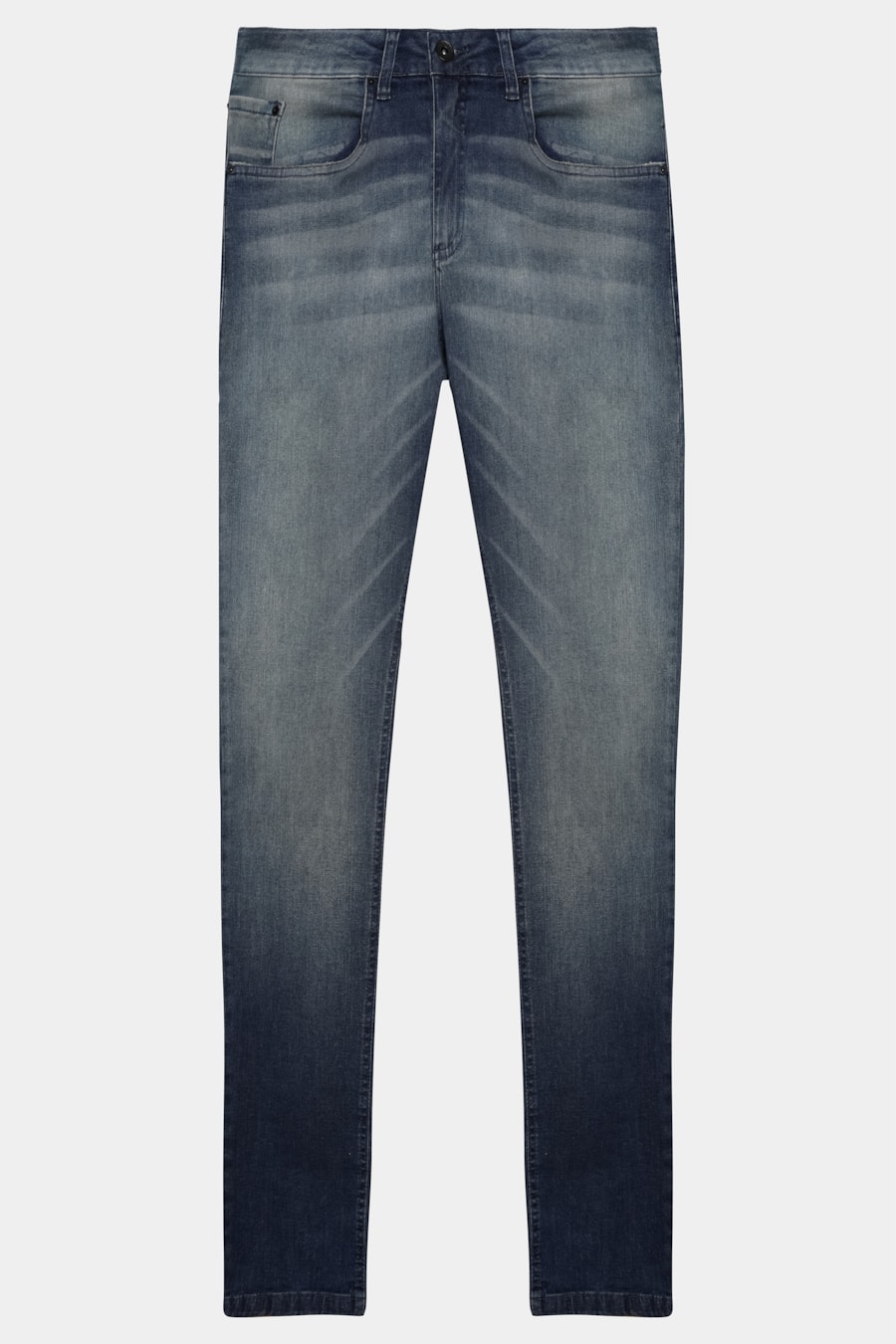 Calça Jeans Slim Ayla Used Azul Escuro — foto 6 de 6