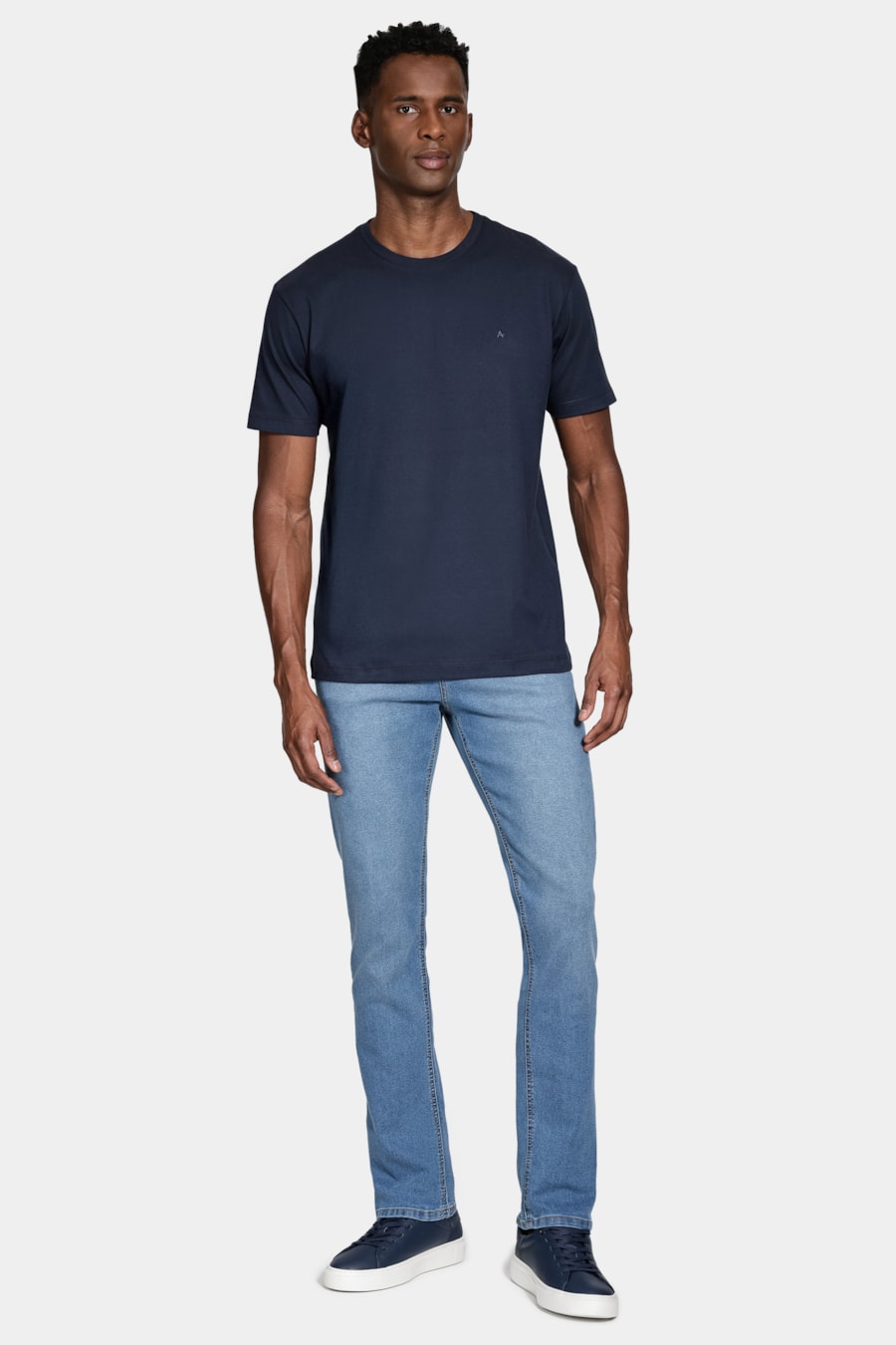 Calça Jeans Slim Azul Claro — foto 2 de 5