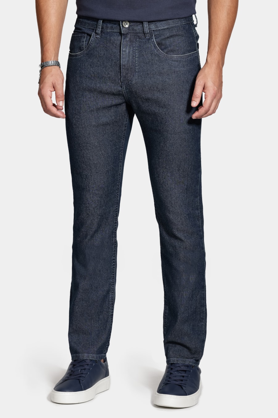 Calca Jeans Slim Azul Escuro — foto 1 de 6