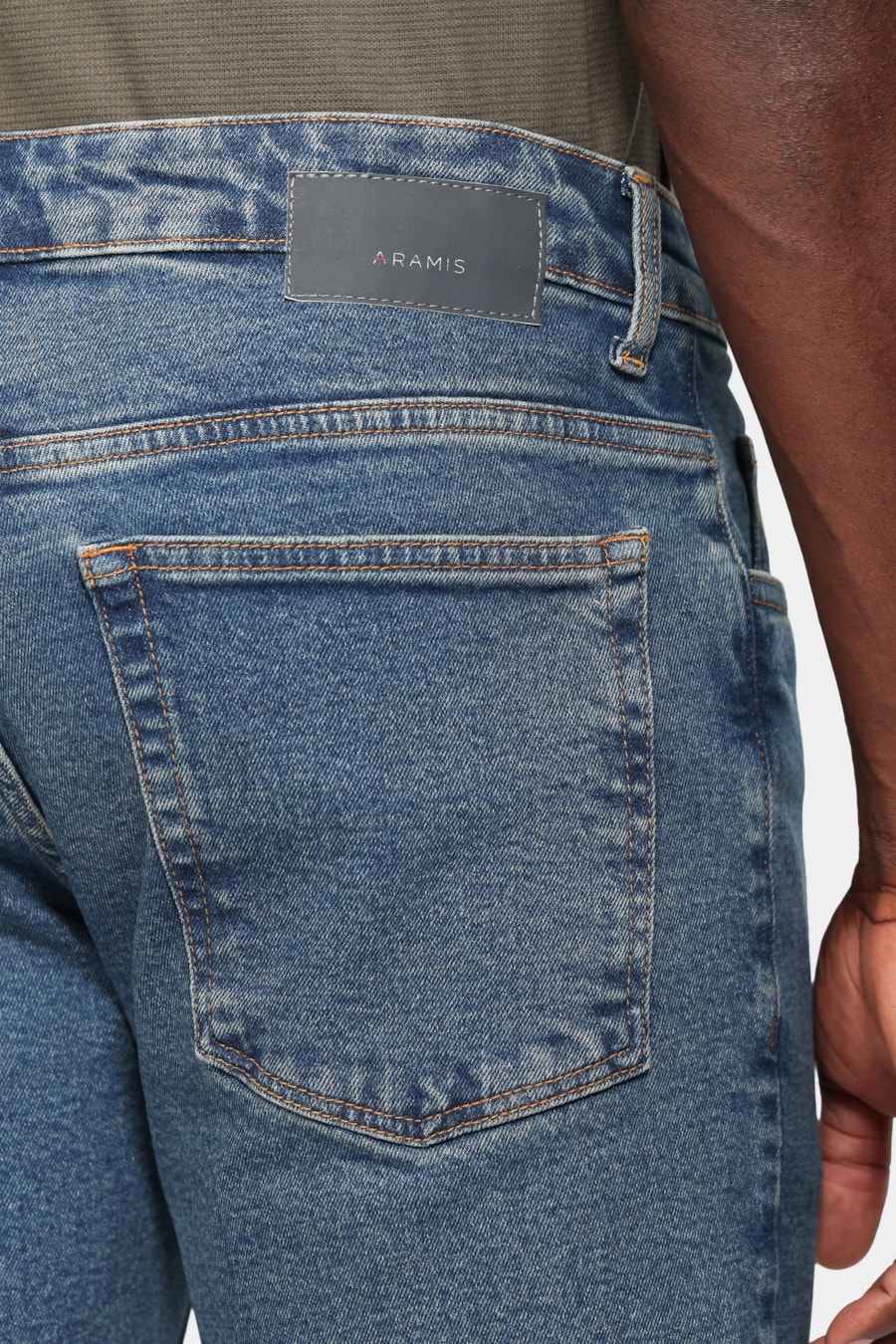 Calça Jeans Slim Azul Escuro Azul Escuro — foto 4 de 5