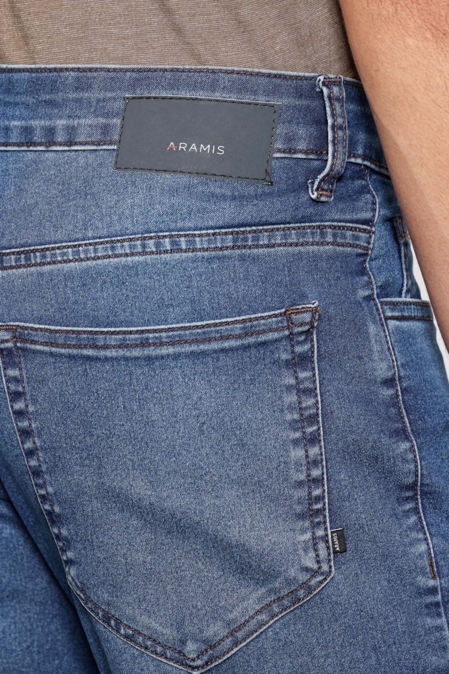 Calça Jeans Slim Azul Escuro Azul Escuro — foto 4 de 6