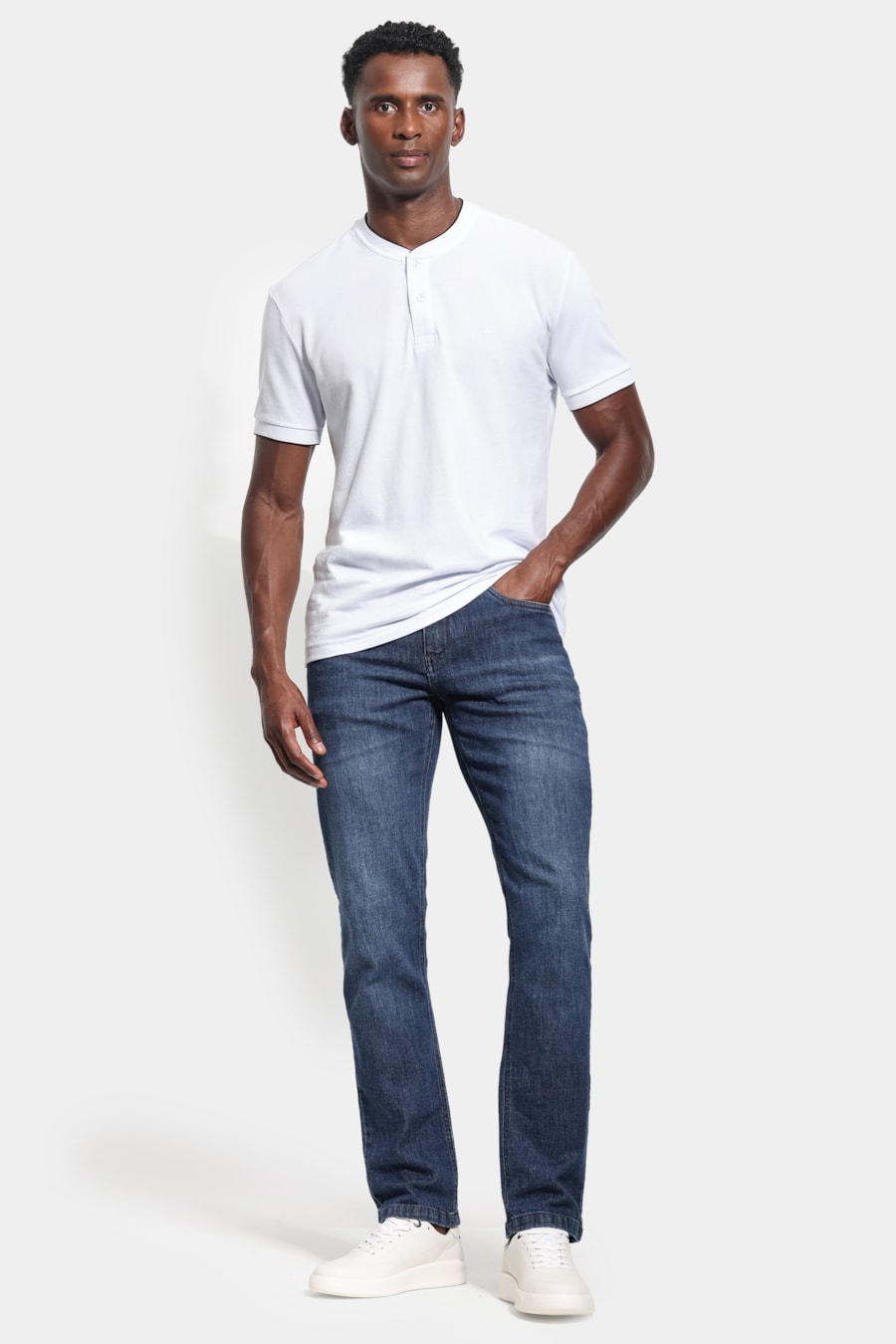 Calça Jeans Slim Azul Medio — foto 2 de 6