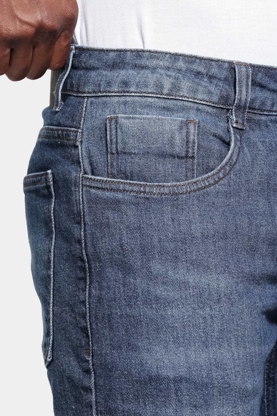 Calça Jeans Slim Azul Medio — foto 3 de 6