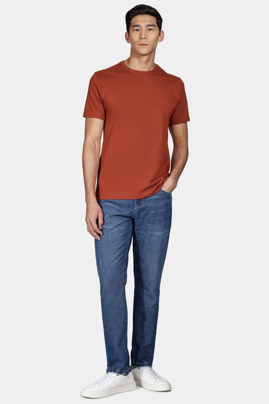 Calça Jeans Slim Azul Médio — foto 2 de 6