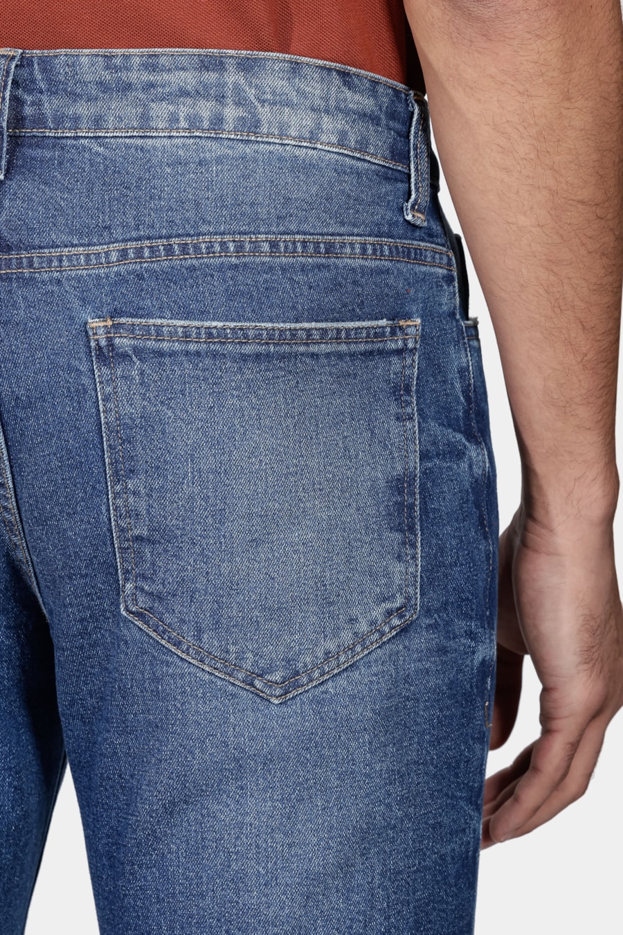 Calça Jeans Slim Azul Médio — foto 4 de 6