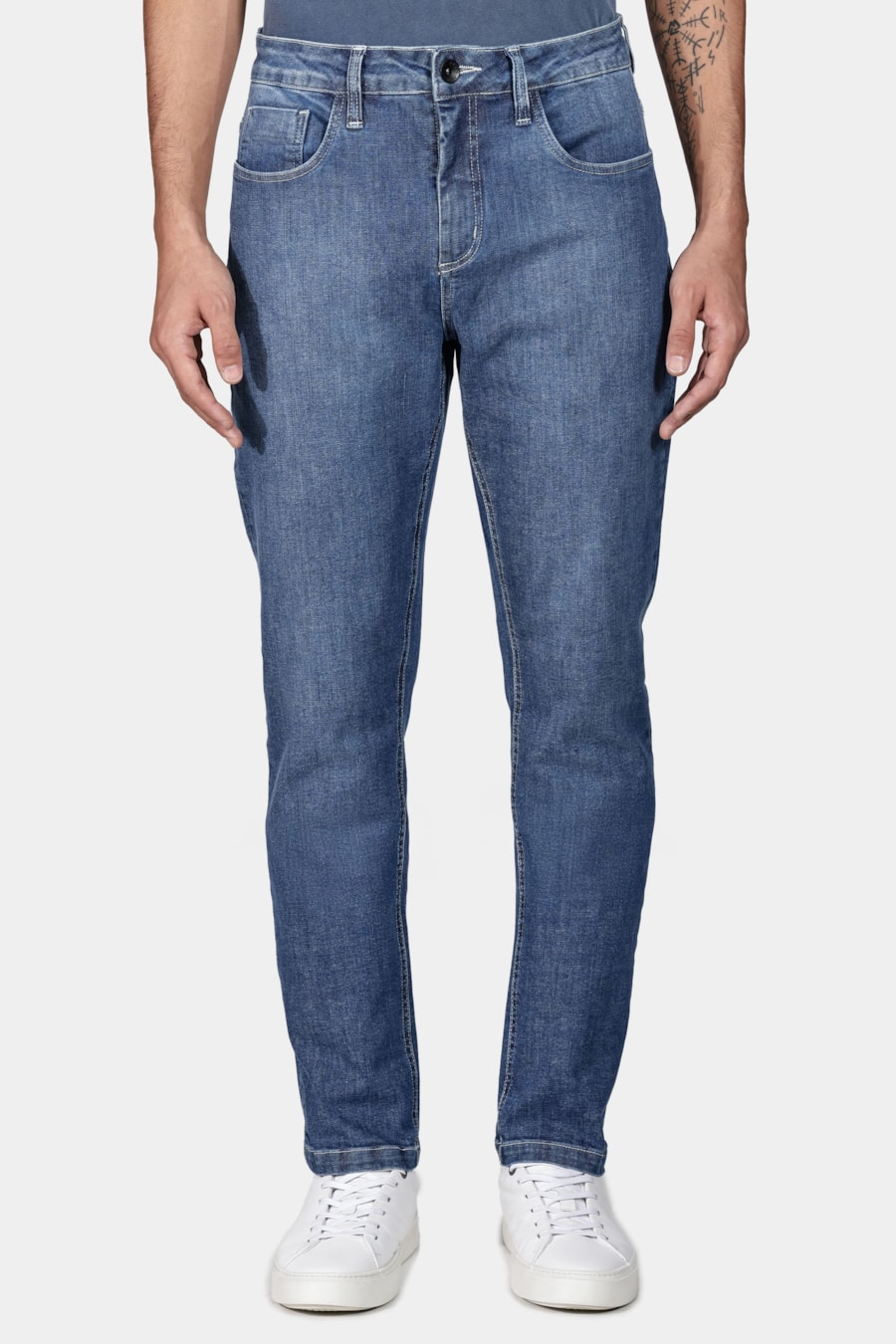Calça Jeans Slim Azul Médio — foto 1 de 6