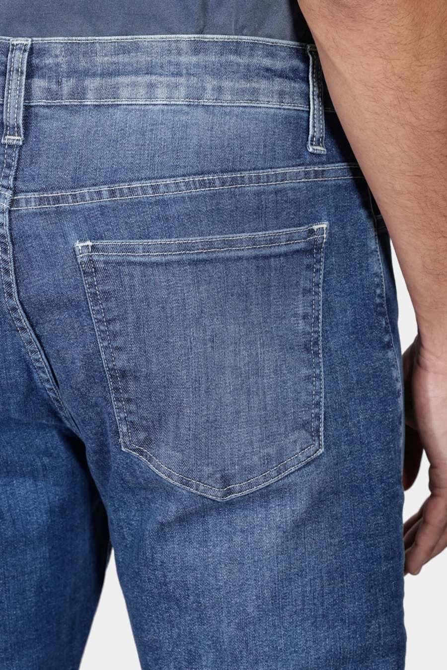 Calça Jeans Slim Azul Médio — foto 4 de 6