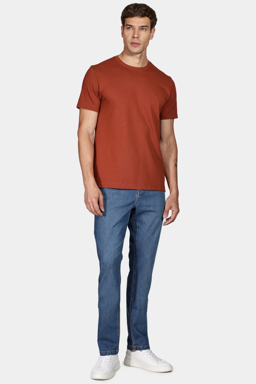 Calça Jeans Slim Azul Médio — foto 2 de 5