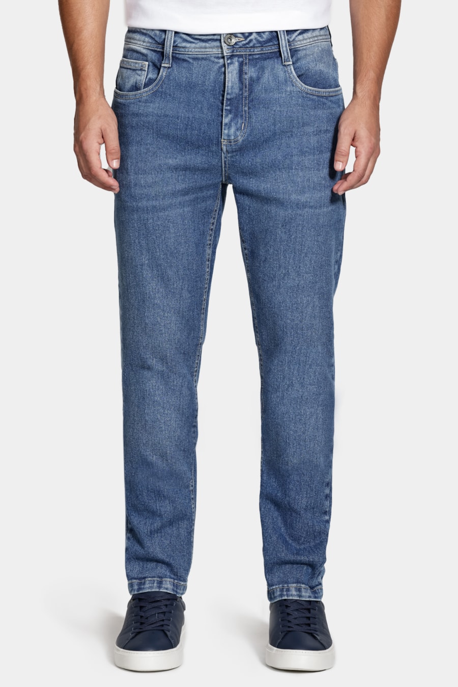 Calça Jeans Slim Azul Medio — foto 1 de 6