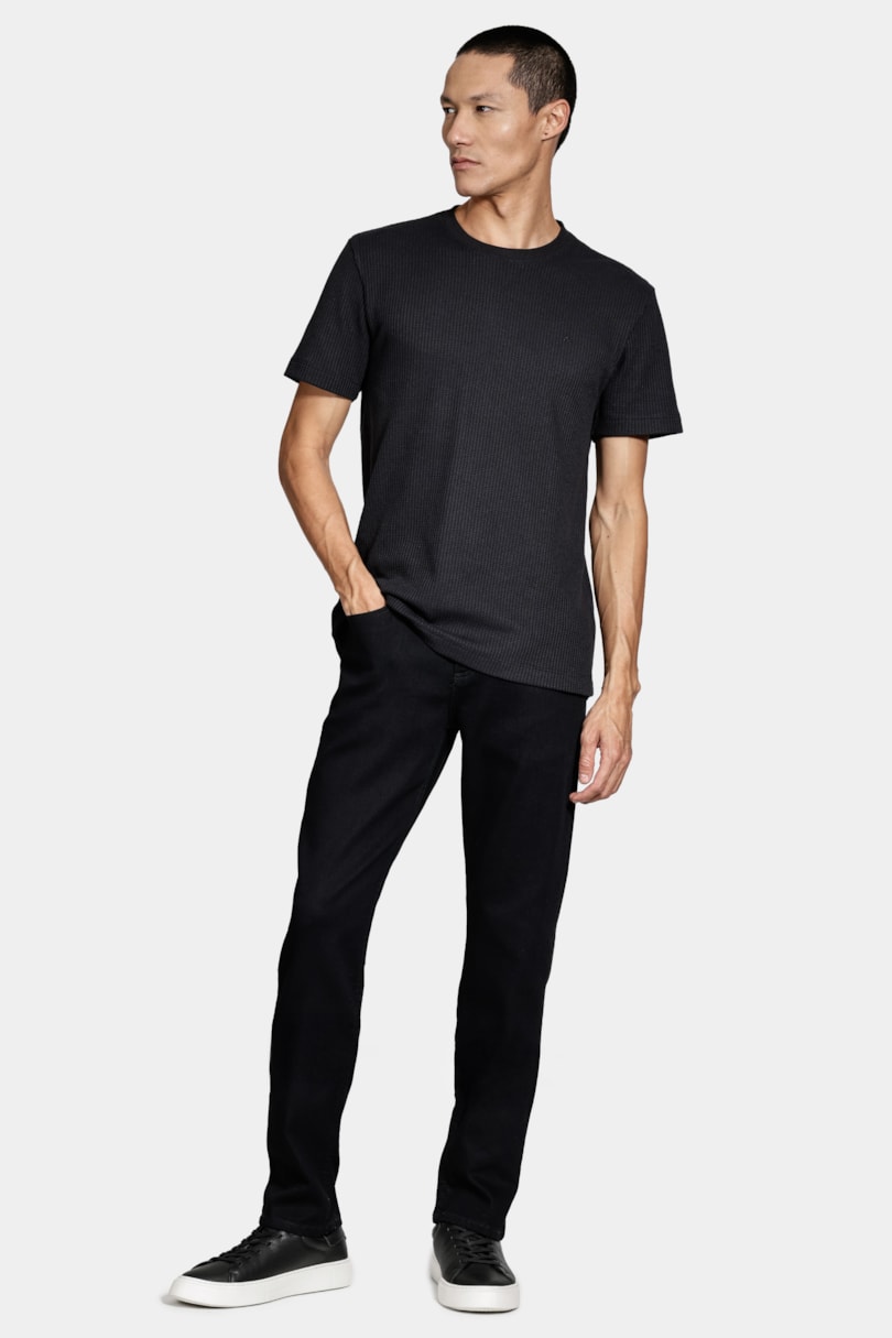 Calça Jeans Slim Básica Black Black