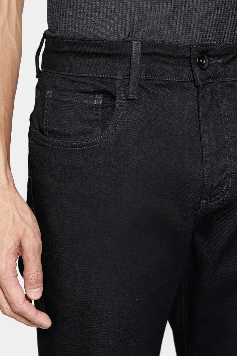 Calça Jeans Slim Básica Black Black — foto 3 de 6