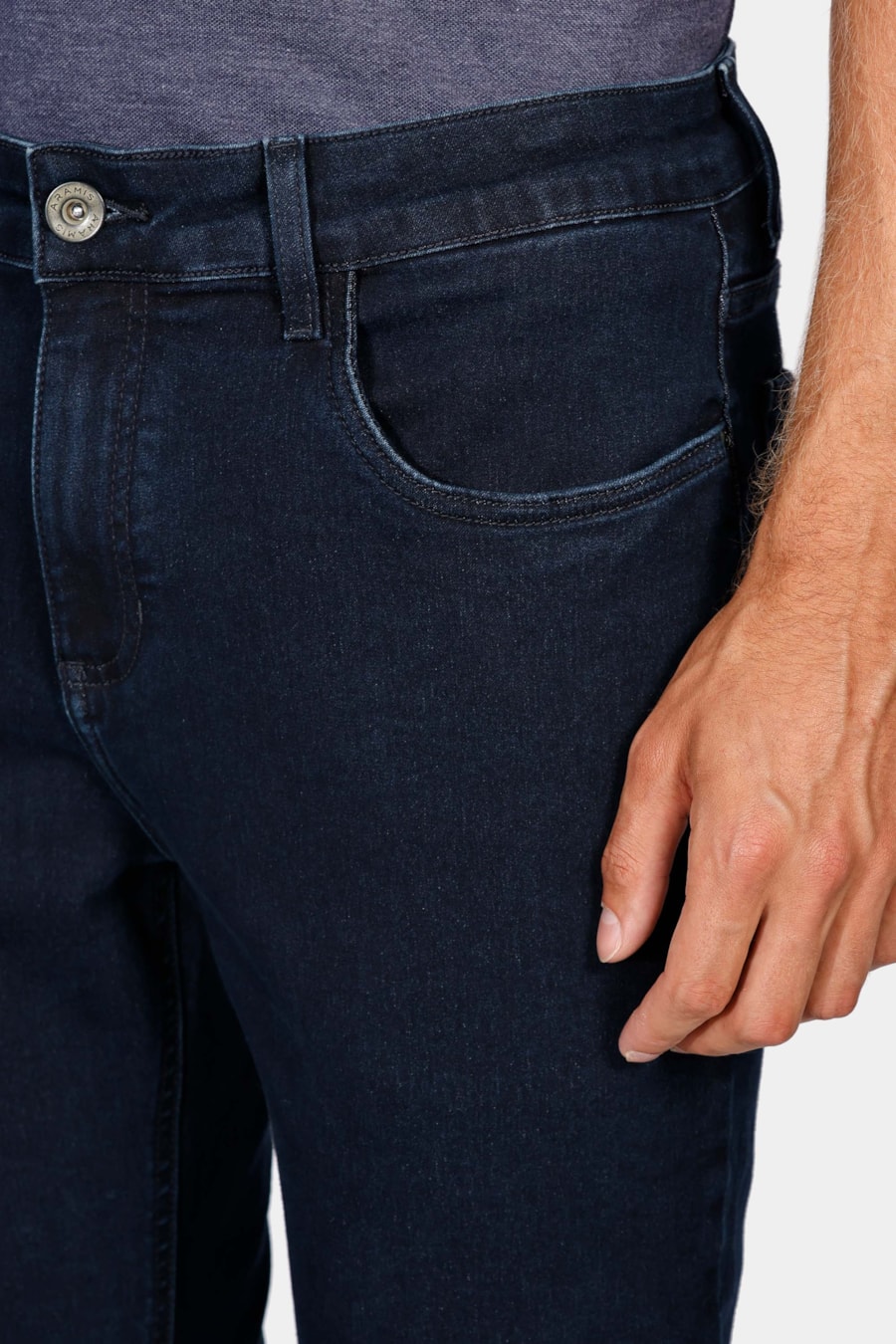 Calça Jeans Slim Básica Blue Azul — foto 3 de 6