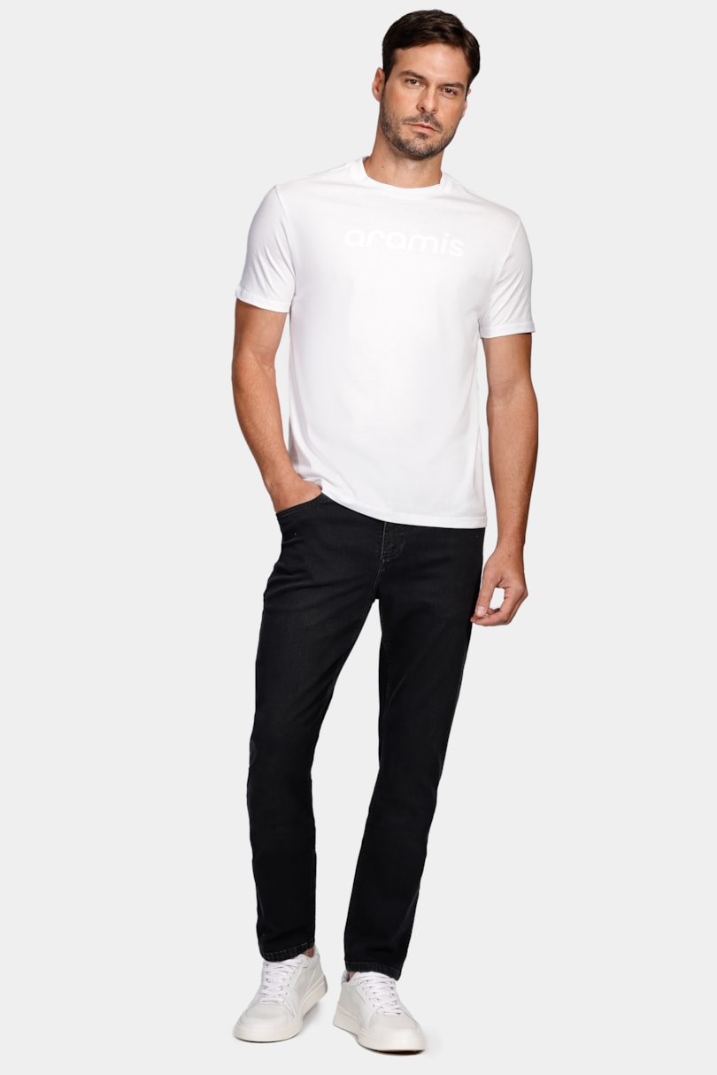 Calça Jeans Slim Black Estonada Preto