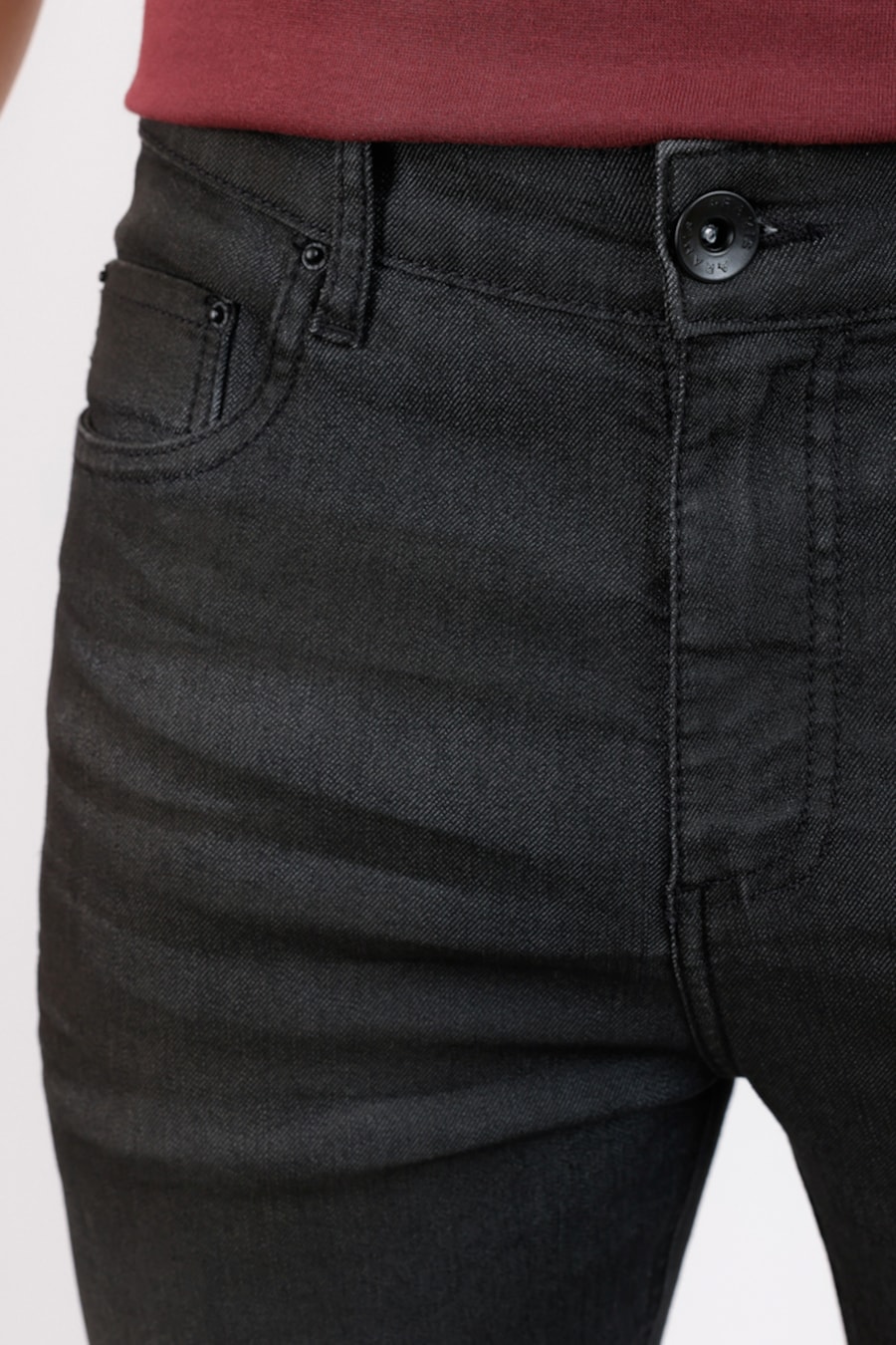 Calça Jeans Slim Black Pigmentado Preto — foto 1 de 3