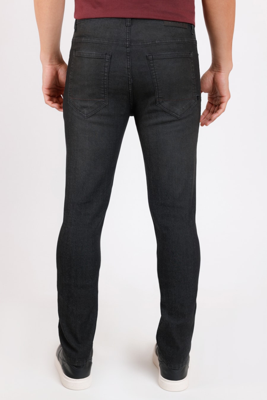 Calça Jeans Slim Black Pigmentado Preto — foto 3 de 3