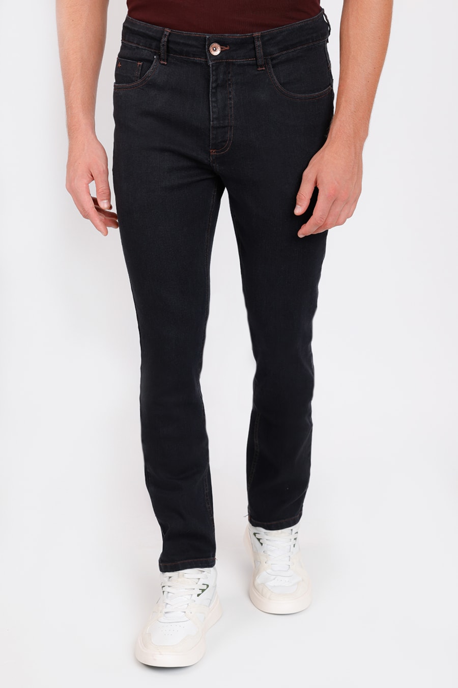 Calça Jeans Slim Black Preto — foto 1 de 5