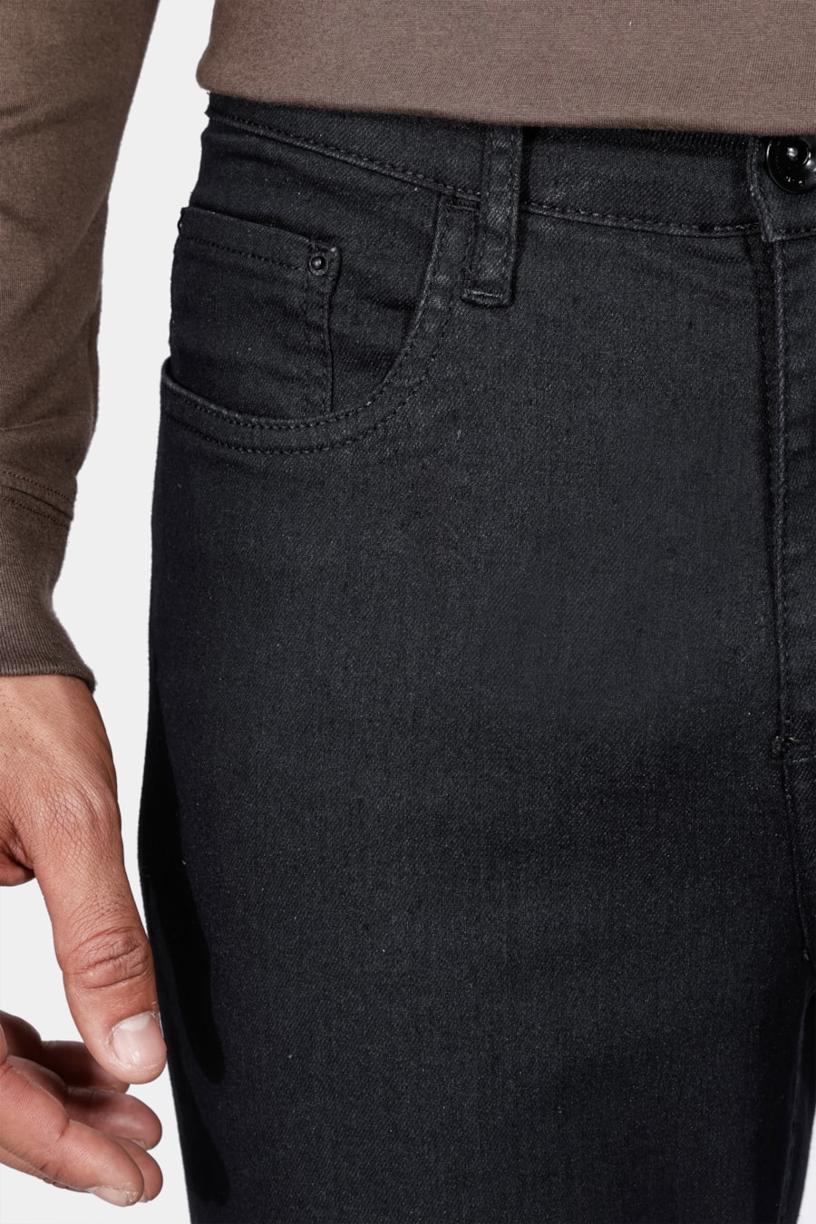 Calça Jeans Slim Black Preto — foto 3 de 6