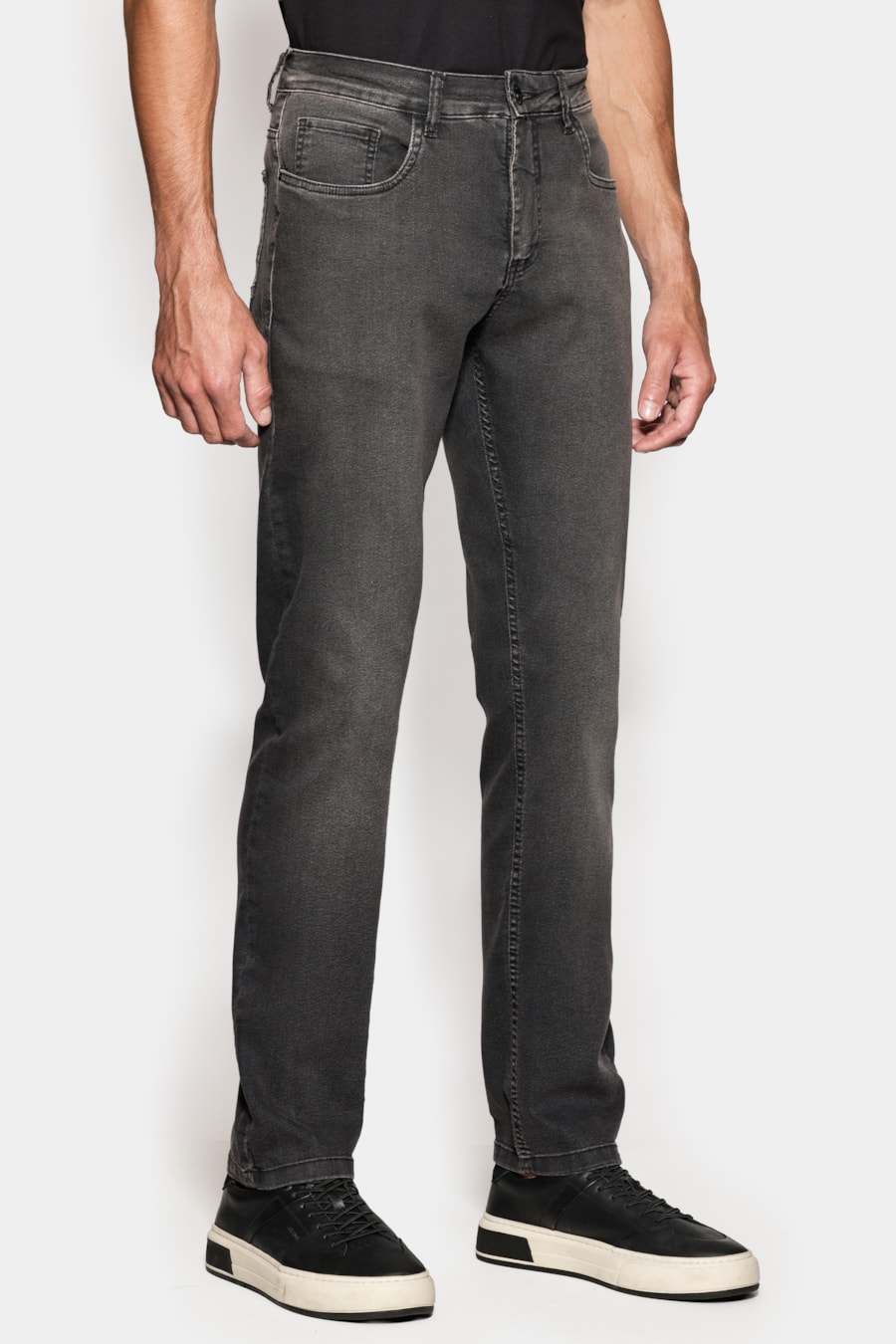 Calça Jeans Slim Black Stonado Preto — foto 1 de 6