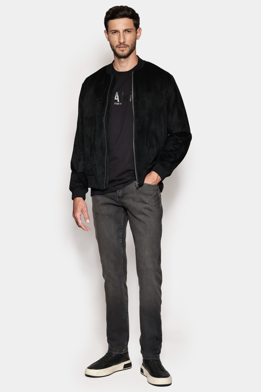 Calça Jeans Slim Black Stonado Preto — foto 2 de 6
