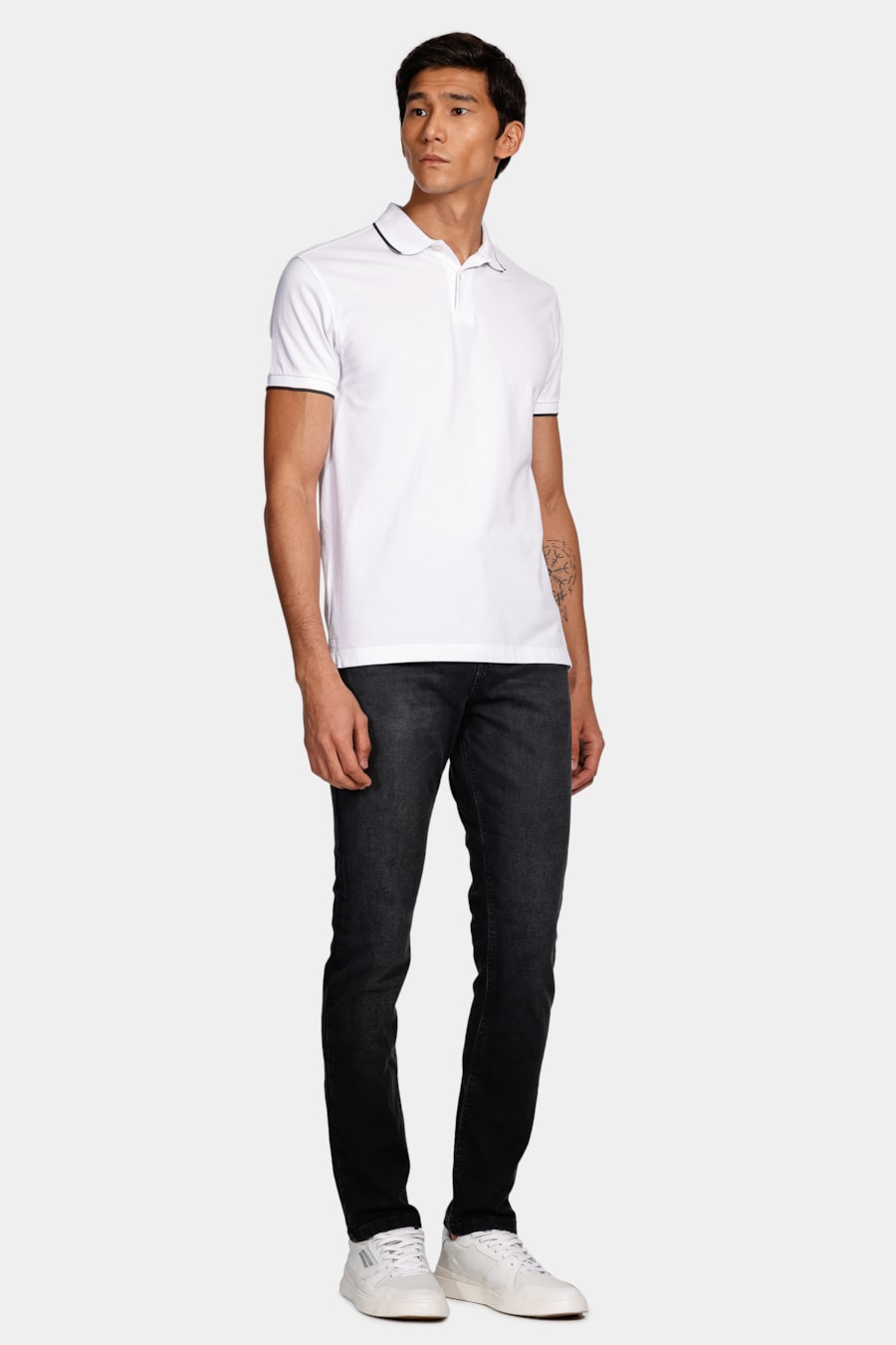 Calça Jeans Slim Blak Black Estonada Preto — foto 2 de 5