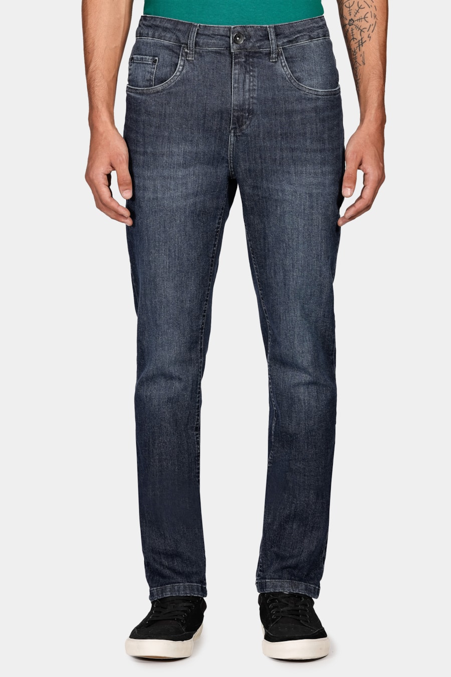 Calça Jeans Slim Blue Escura Azul Escuro — foto 1 de 5