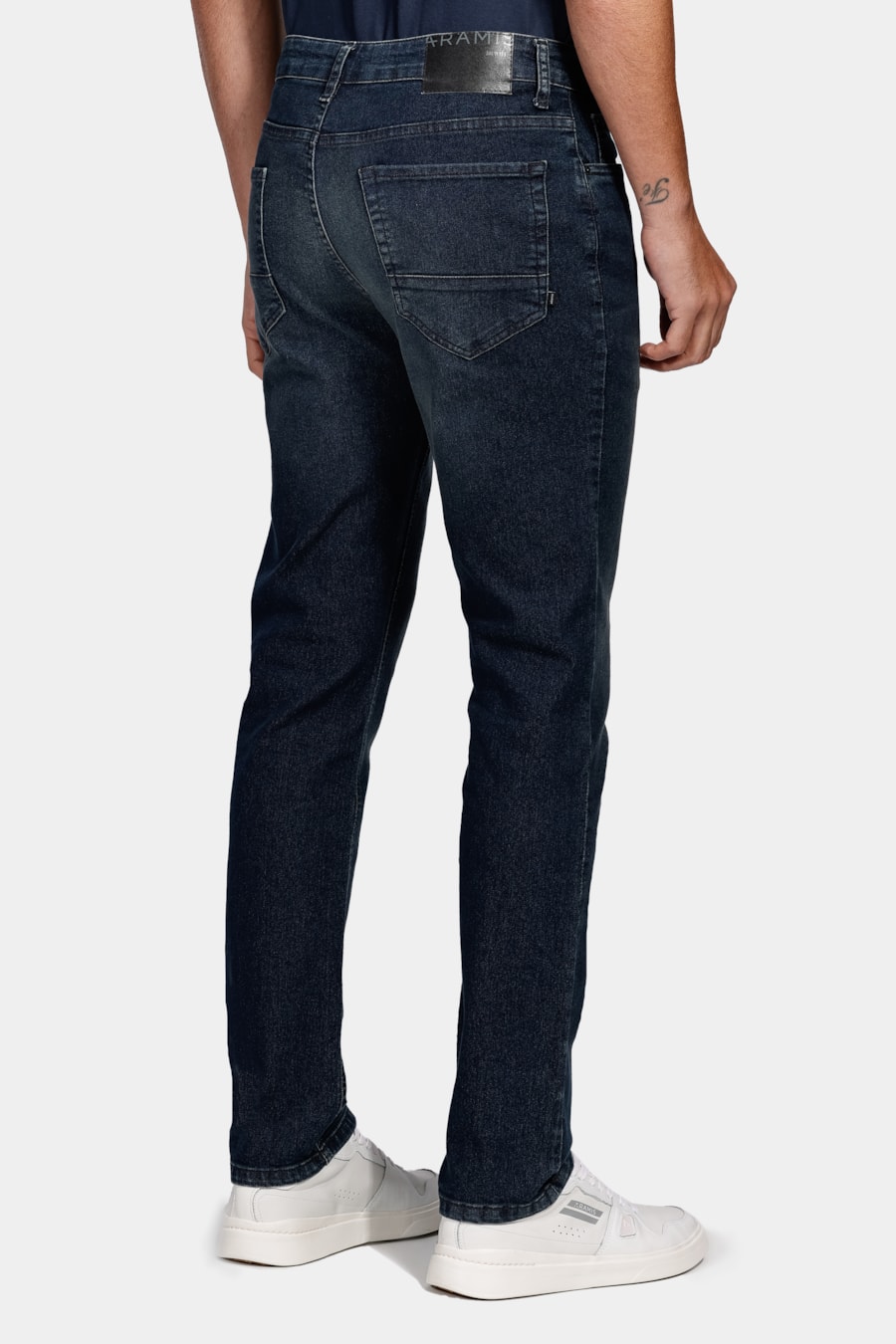 Calça Jeans Slim Blue Estone Escura Azul Escuro — foto 5 de 5