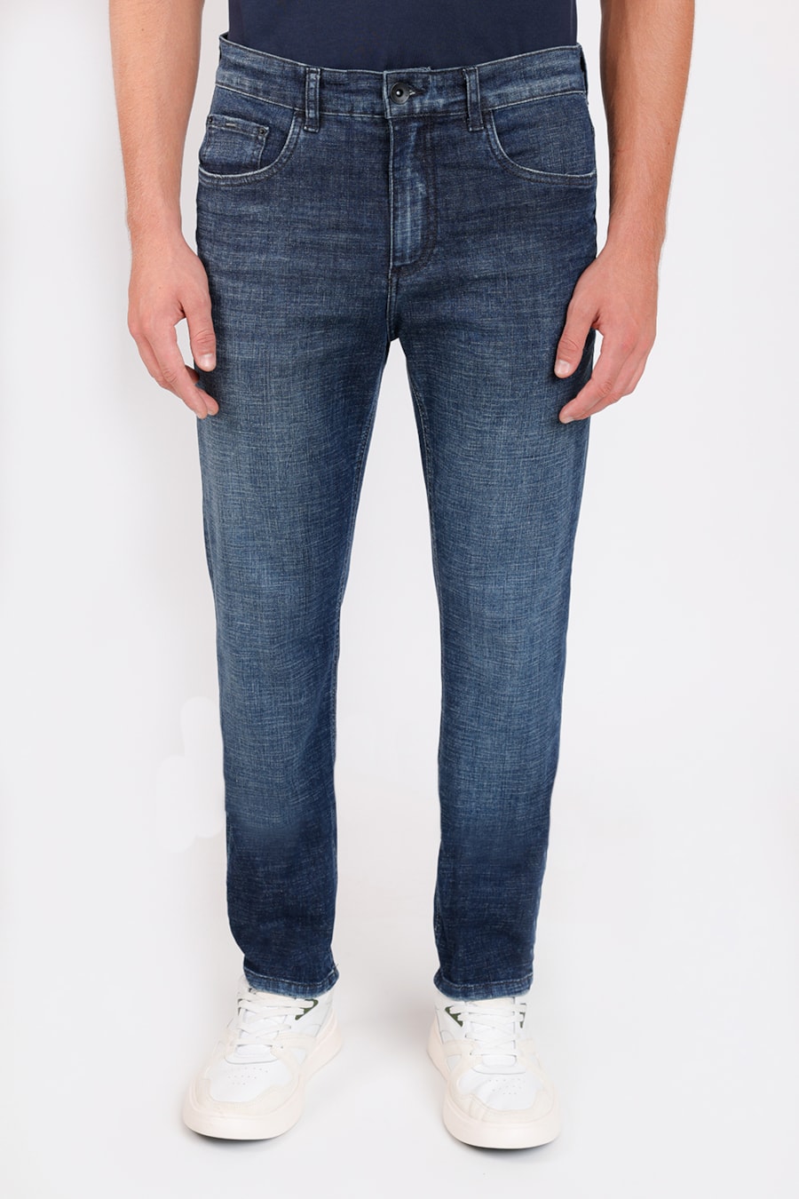 Calça Jeans Slim Blue Intense Azul Escuro — foto 1 de 5