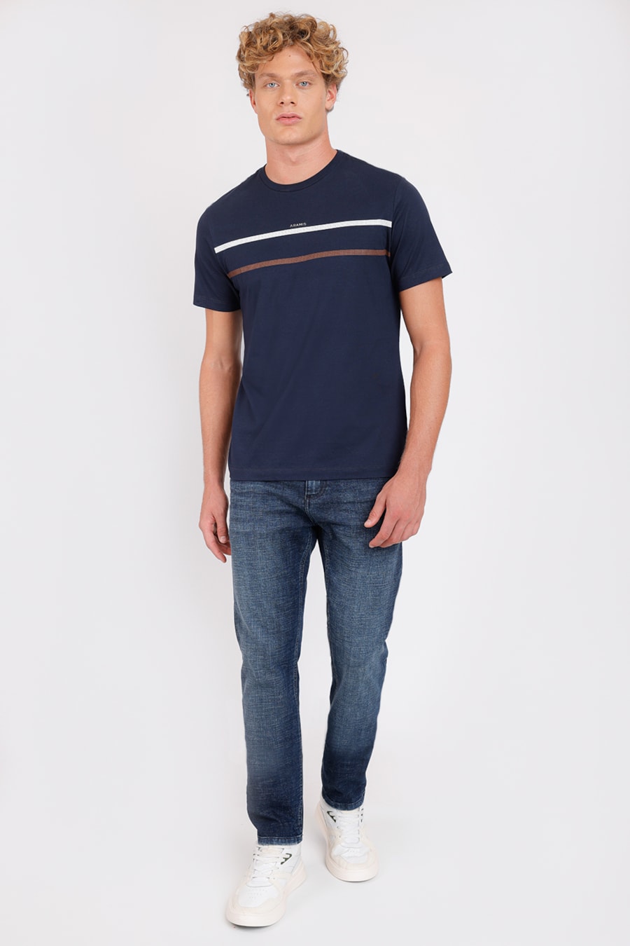 Calça Jeans Slim Blue Intense Azul Escuro — foto 2 de 5