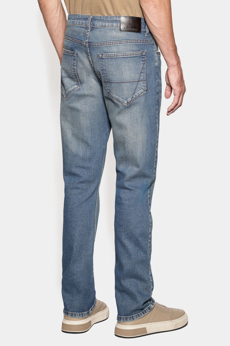 Calça Jeans Slim Blue Sobretinta Azul Medio — foto 5 de 6