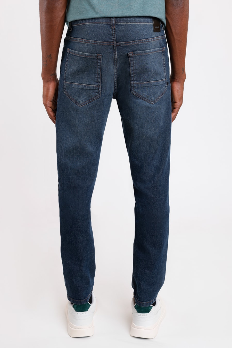 Calça Jeans Slim Blue Stone Dirty Azul Escuro — foto 3 de 3