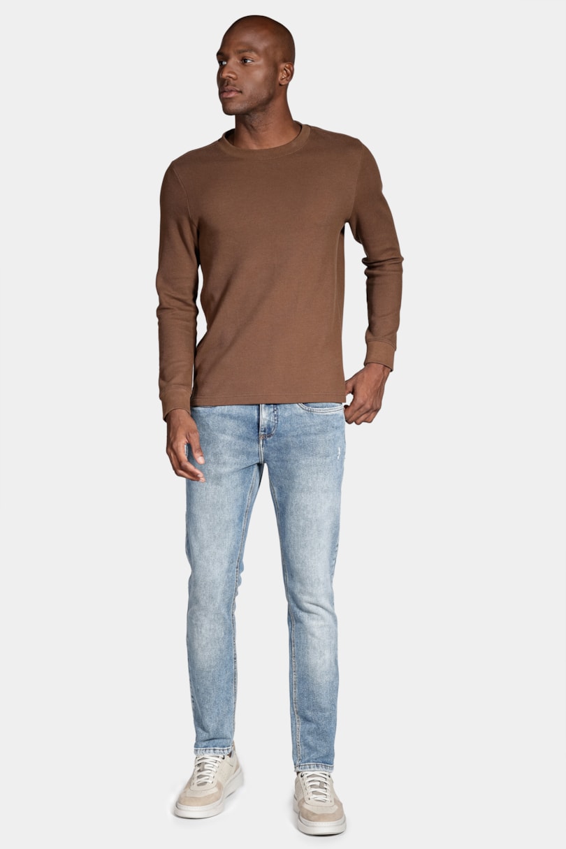 Calça Jeans Slim Blue Stone Eco Azul Médio