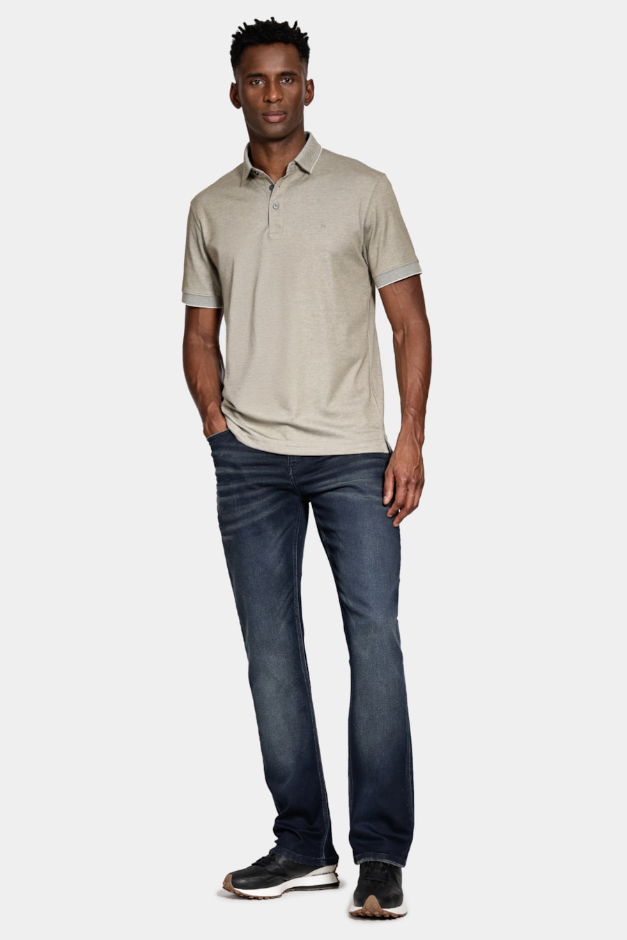 Calça Jeans Slim Comfort Jateada Azul Escuro — foto 2 de 6