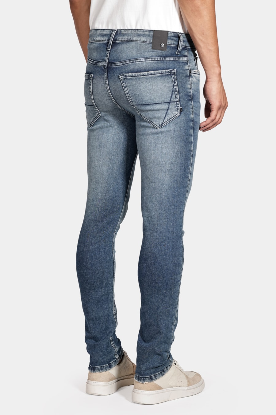 Calça Jeans Slim Comfort Vintage Azul Escuro — foto 5 de 5