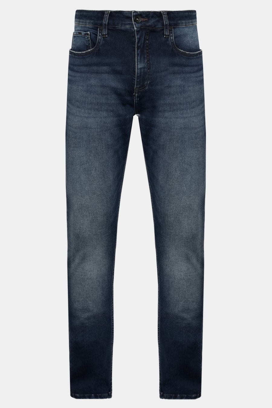 Calça Jeans Slim Comfort Vintage Azul Escuro — foto 6 de 6