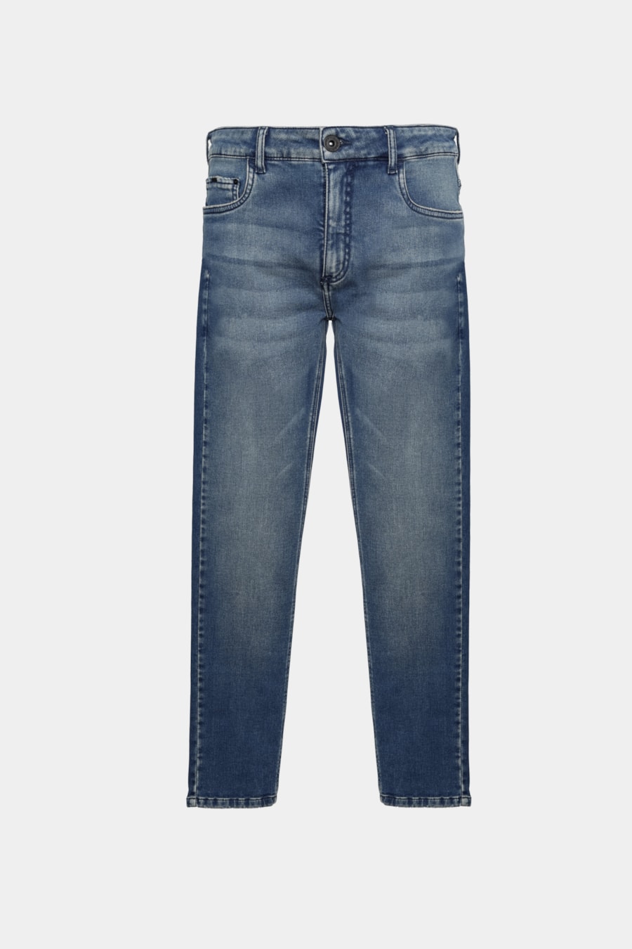 Calça Jeans Slim Comfort Vintage Azul Medio — foto 6 de 6