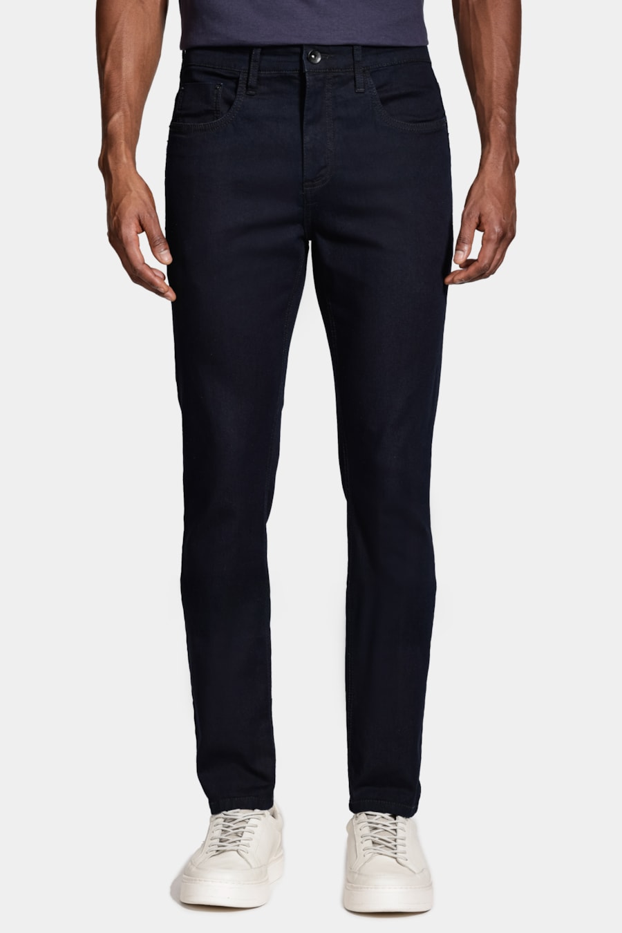 Calça Jeans Slim Dark Blue Azul Escuro — foto 1 de 6