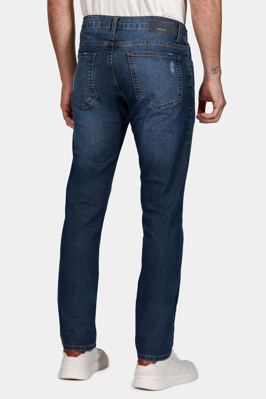 Calça Jeans Slim Destroyed Azul — foto 5 de 5
