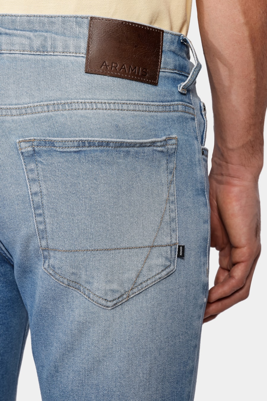 Calça Jeans Slim Destroyer Claro Azul Claro — foto 4 de 5