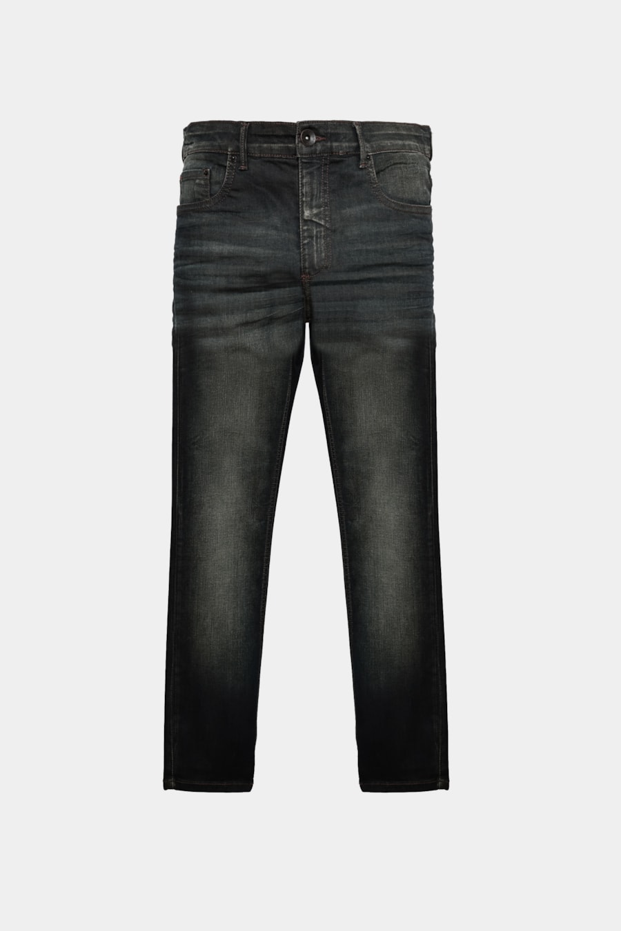 Calça Jeans Slim Dirty Estonada Black Caqui — foto 6 de 6