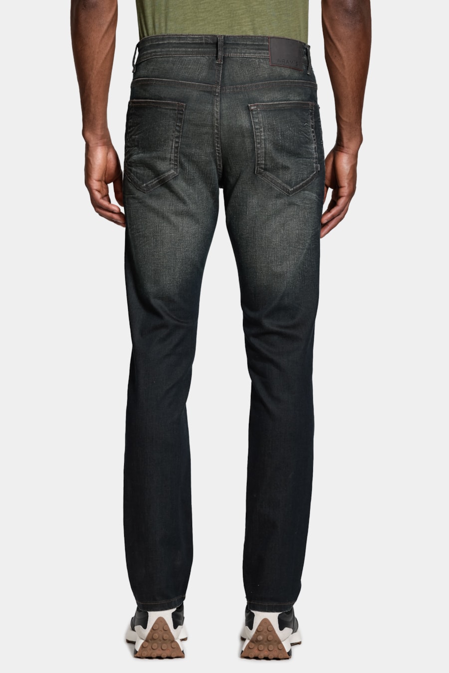 Calça Jeans Slim Dirty Estonada Black Caqui — foto 5 de 6