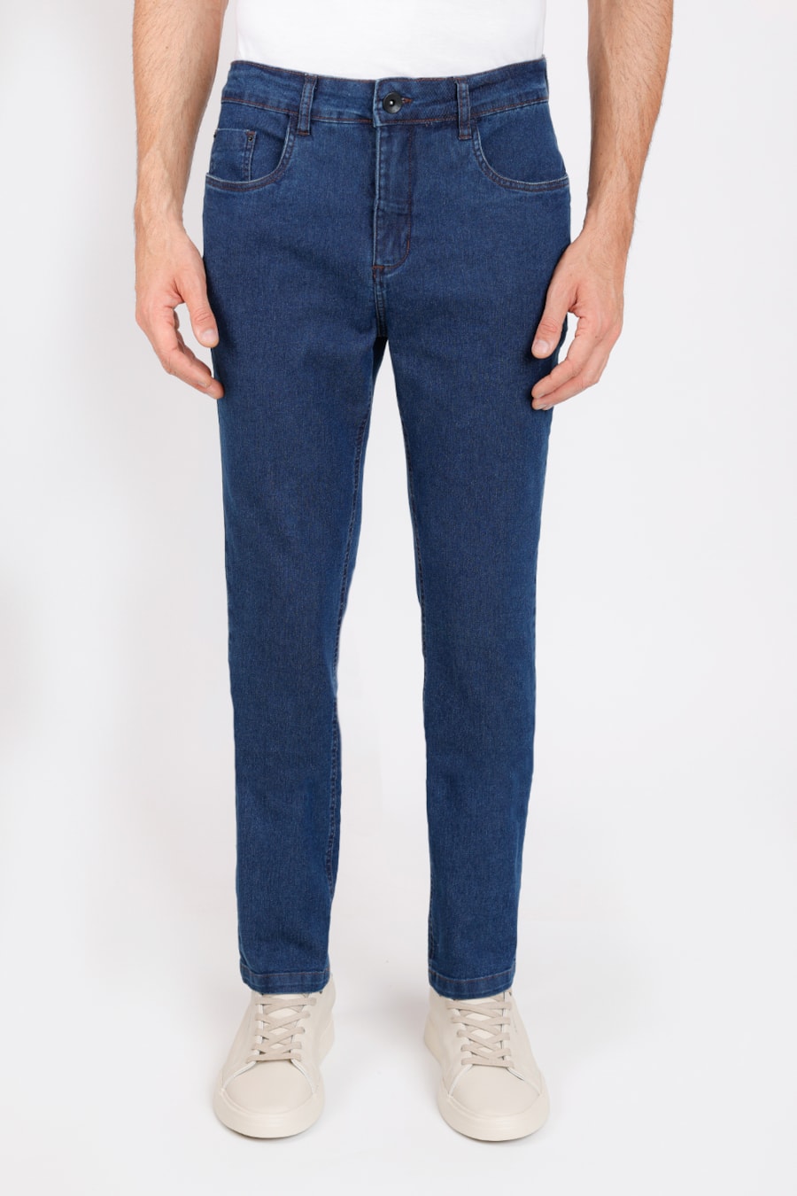 Calça Jeans Slim Escura Azul — foto 1 de 5