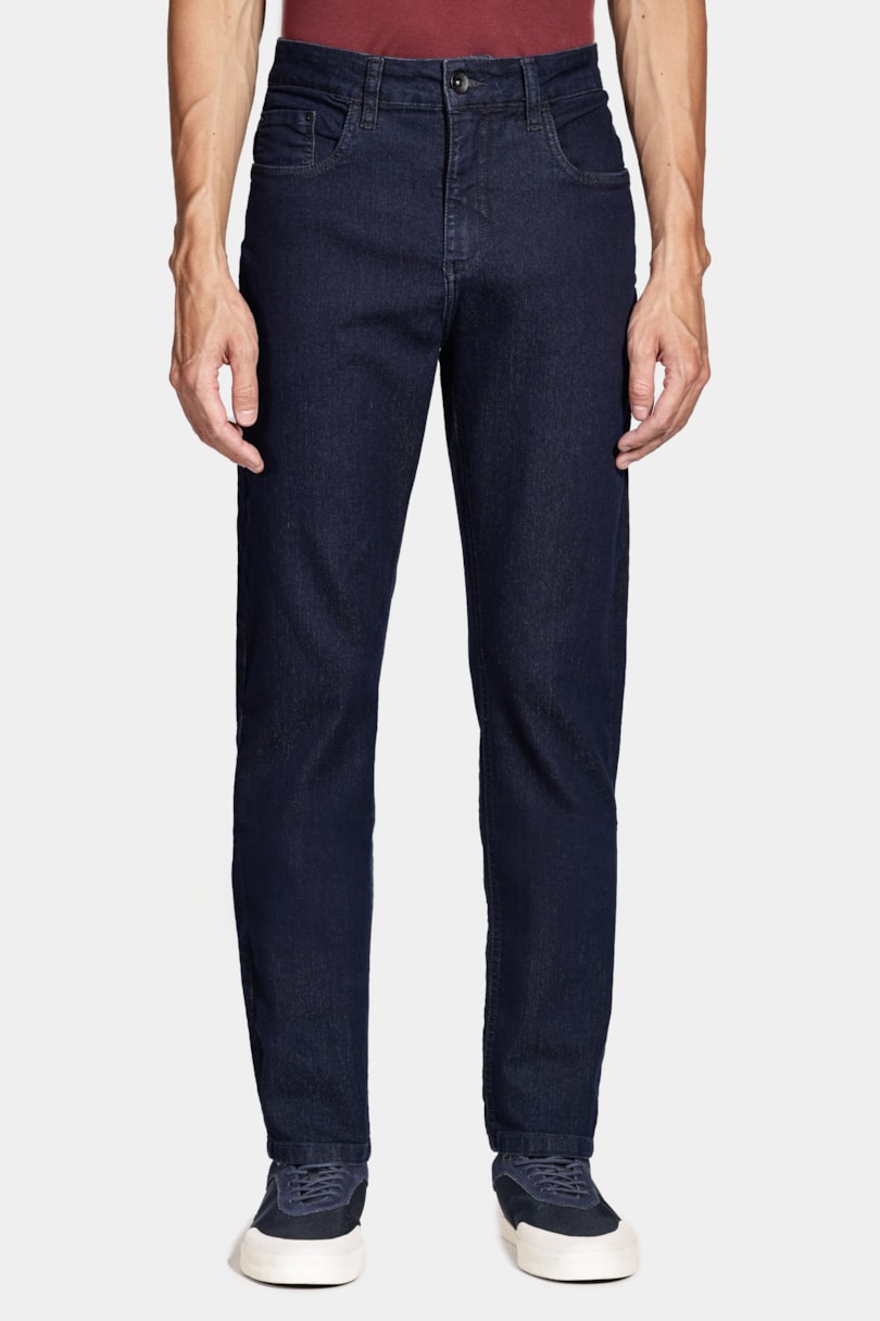Calça Jeans Slim Escura Azul Escuro