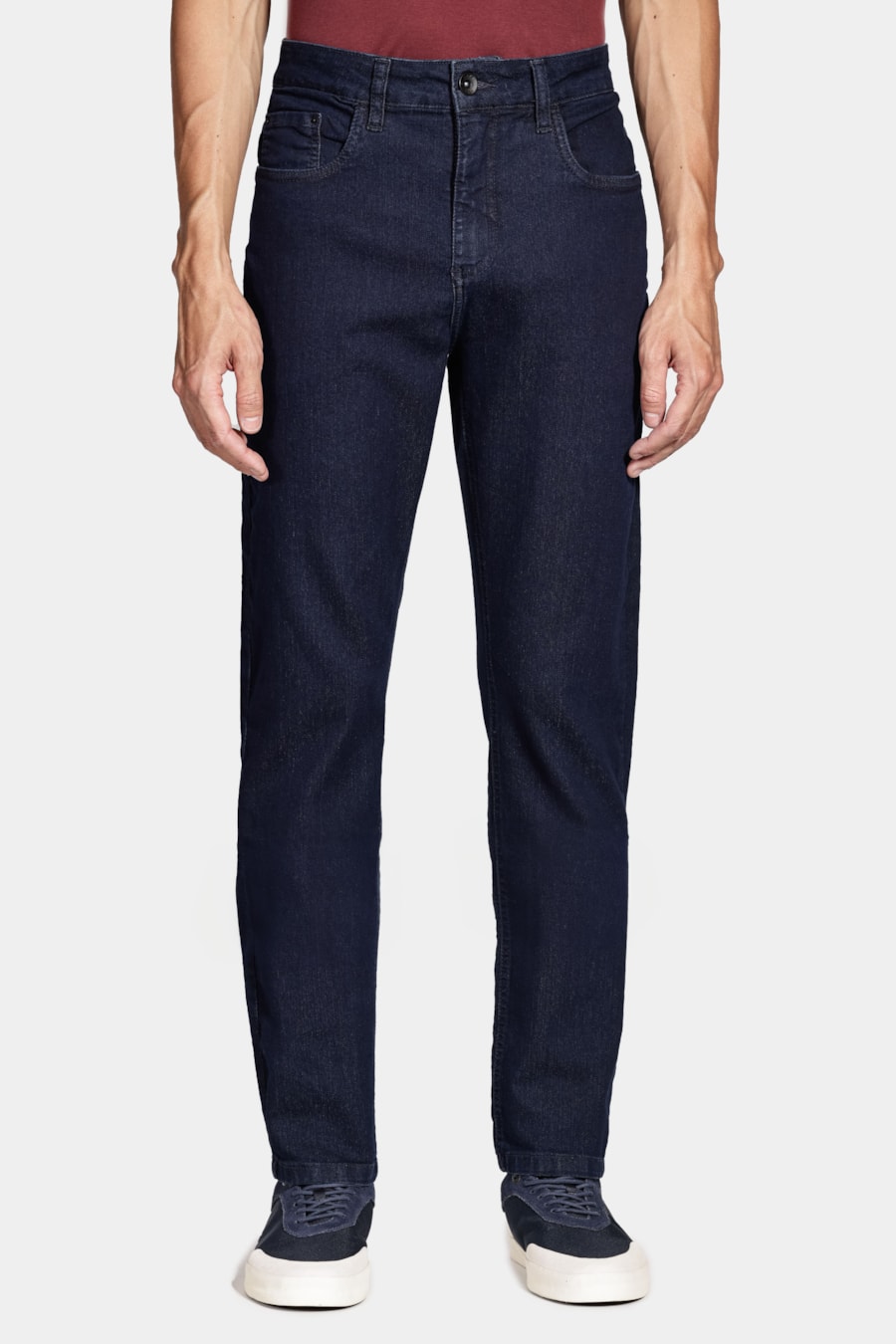 Calça Jeans Slim Escura Azul Escuro — foto 1 de 5