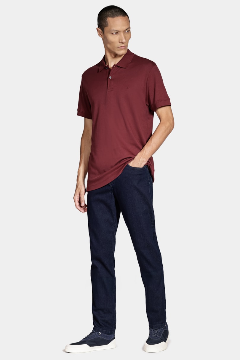Calça Jeans Slim Escura Azul Escuro