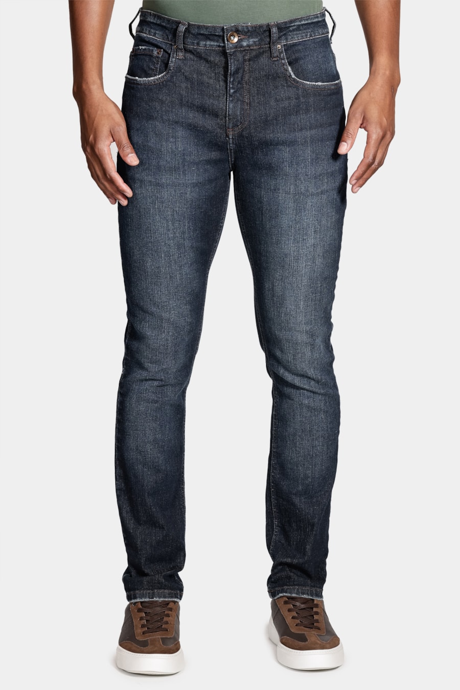 Calça Jeans Slim Escura Intense Azul Escuro — foto 1 de 5