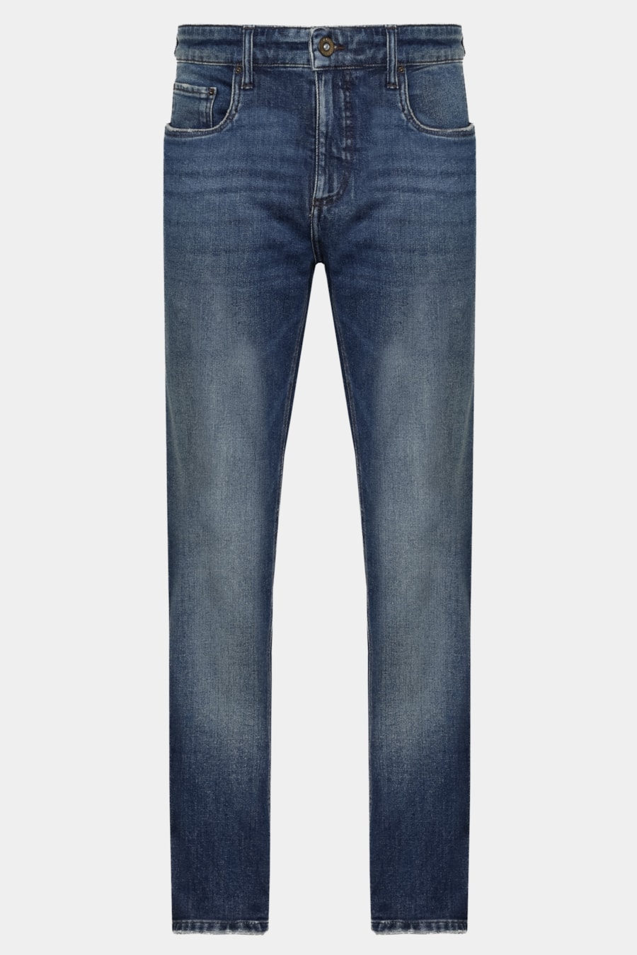 Calça Jeans Slim Escura Stone Azul Escuro — foto 6 de 6