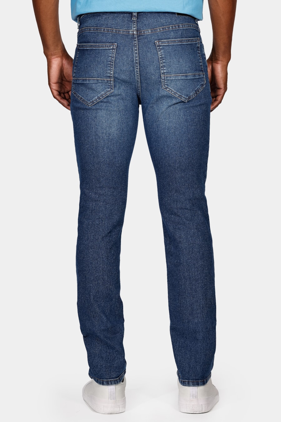 Calça Jeans Slim Esp. Blue Intense Azul Médio — foto 5 de 5