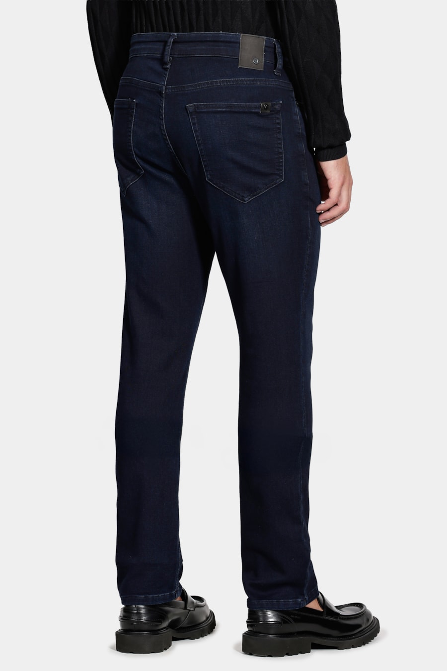 Calça Jeans Slim Especial Moletom Azul Escuro — foto 5 de 6